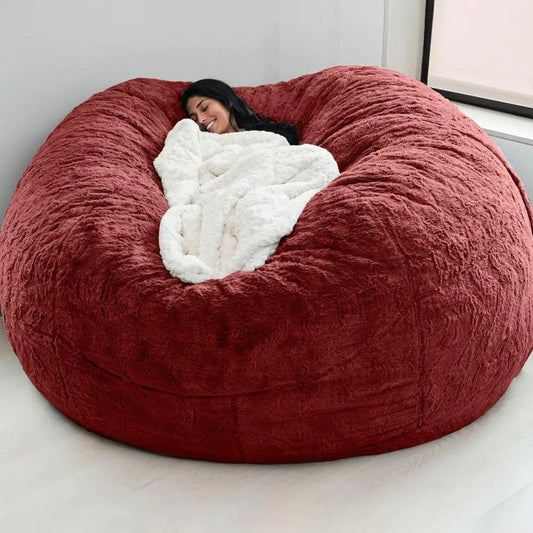 Giant Fluffy Fur Bean Bag - Ultimate Comfort and Style