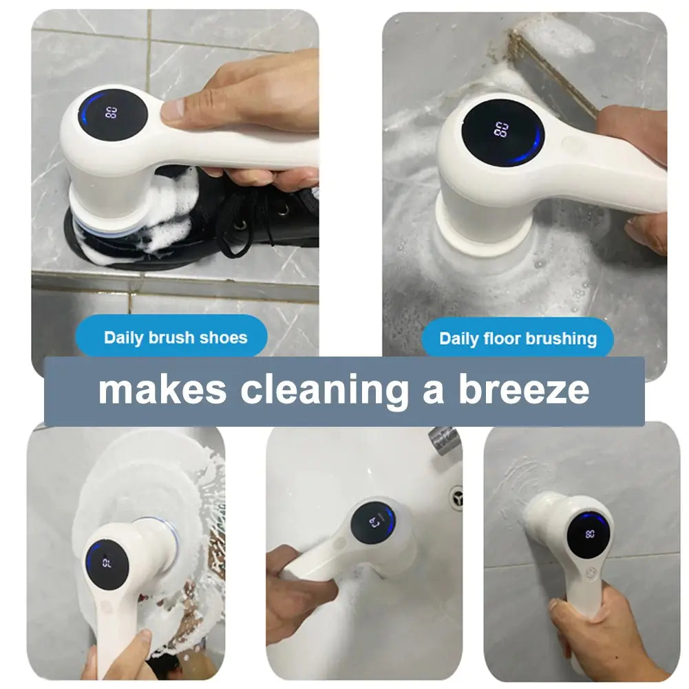 Multifunctional Electric Spin Scrubber - Ultimate Home Cleaning Tool