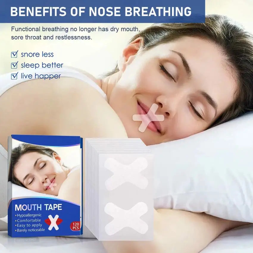 Breath Ease Mouth Tape - The Ultimate Solution for Restful Sleep