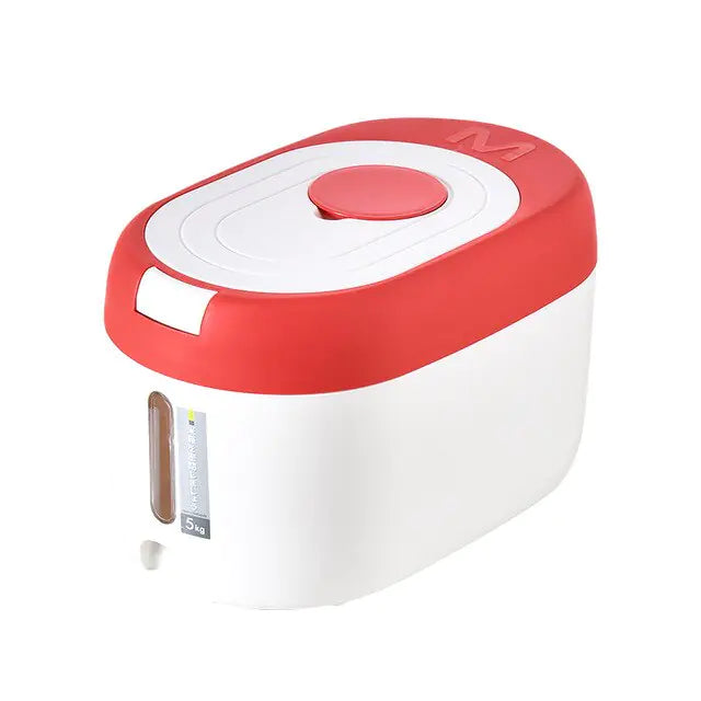 Automatic Food Storage Bin - Moisture-Proof Grain and Flour Container