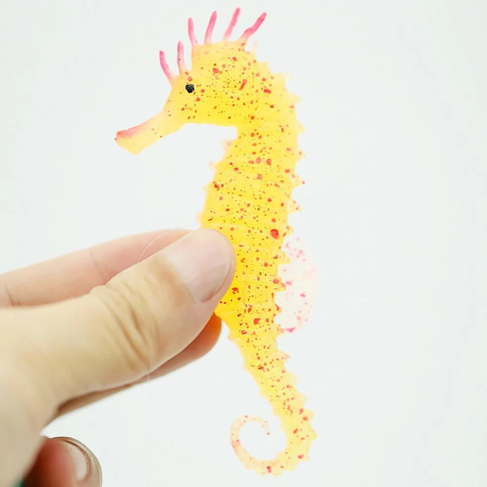 Silicone Luminous Sea Horse Aquarium Decoration