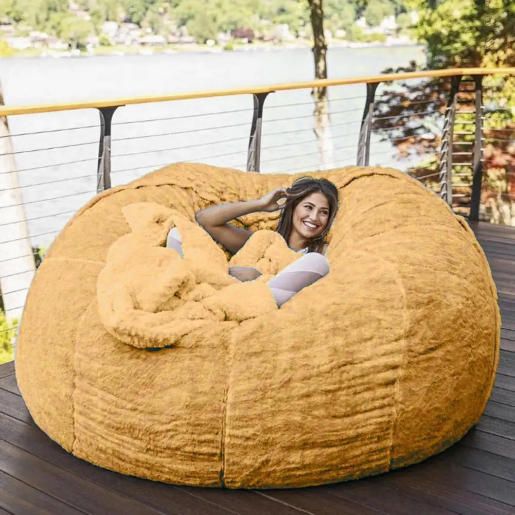 Giant Fluffy Fur Bean Bag - Ultimate Comfort and Style