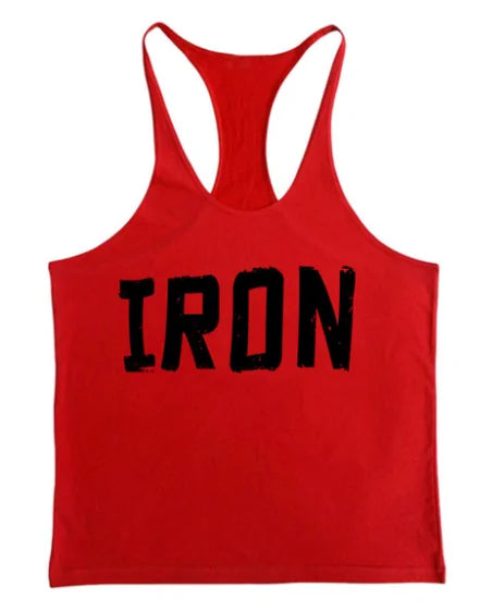 Breathable “IRON” Workout Tank Top - Perfect for Fitness, Running, and Sports