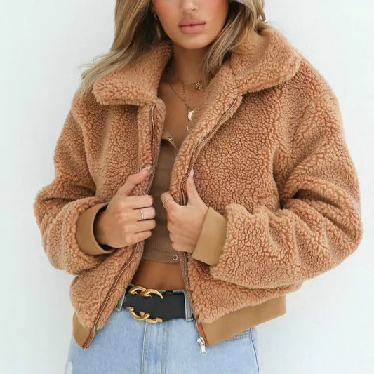 Luxurious Fluffy Fashion Women Coat - Stay Stylishly Warm This Winter