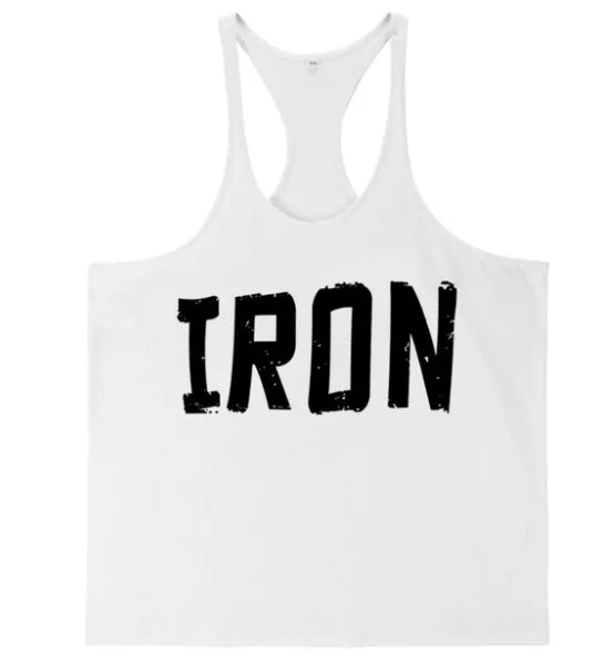 Breathable “IRON” Workout Tank Top - Perfect for Fitness, Running, and Sports