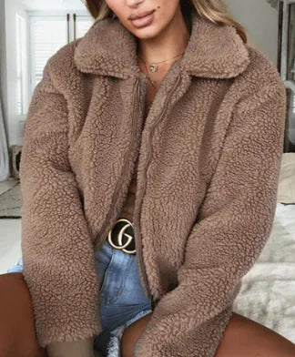 Luxurious Fluffy Fashion Women Coat - Stay Stylishly Warm This Winter