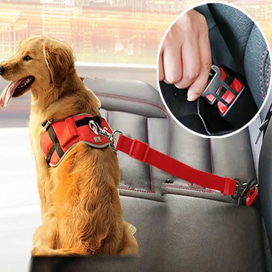 Telescopic Traction Rope for Pet Car Seat Belt - Ensure Your Pet’s Safety