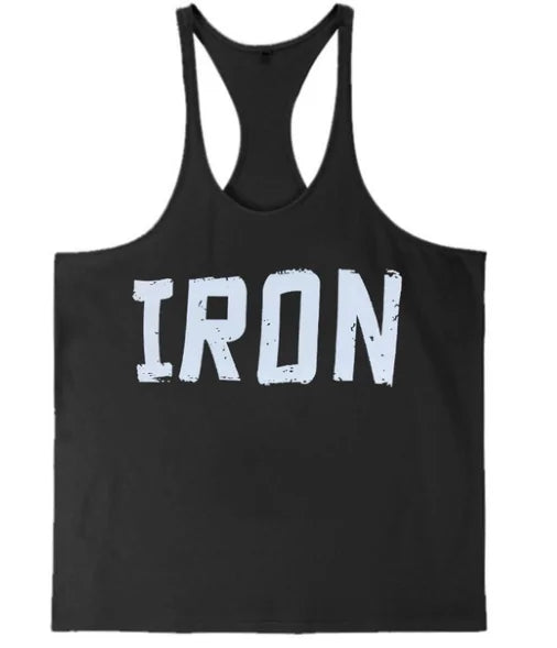 Breathable “IRON” Workout Tank Top - Perfect for Fitness, Running, and Sports