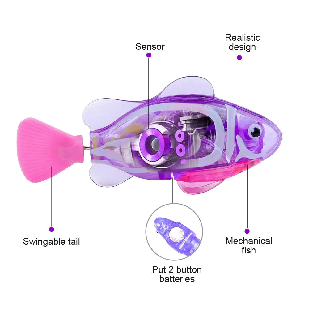 Interactive Realistic Swimming Fish Toy for Cats