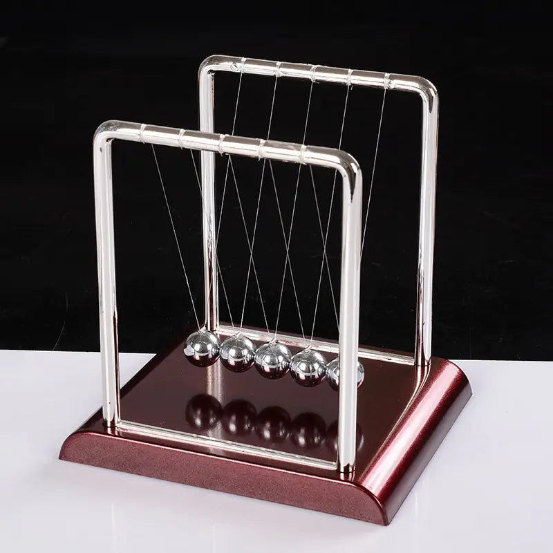 Newton’s Pendulum Desk Decor - Mesmerizing Motion Display for Office and Home