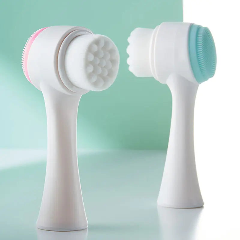 2-in-1 Facial Cleansing Brush - Deep Clean & Exfoliate for Radiant Skin