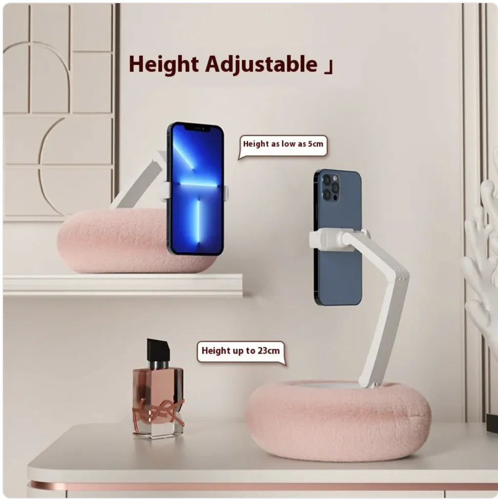 Universal Plush Pillow Stand for Phones and Tablets