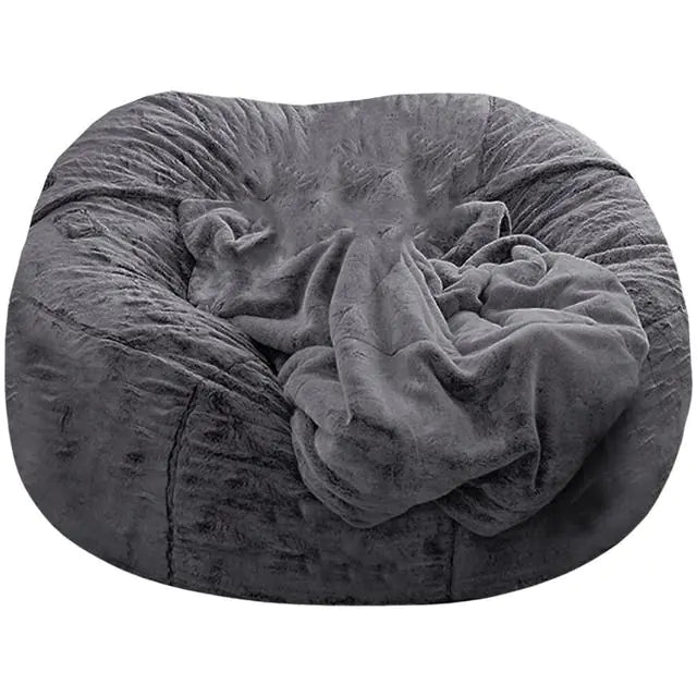 Giant Fluffy Fur Bean Bag - Ultimate Comfort and Style