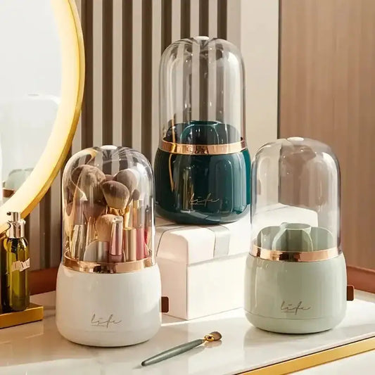 LuxeClean Dome Makeup Brush Holder - Elegant and Practical Brush Organizer