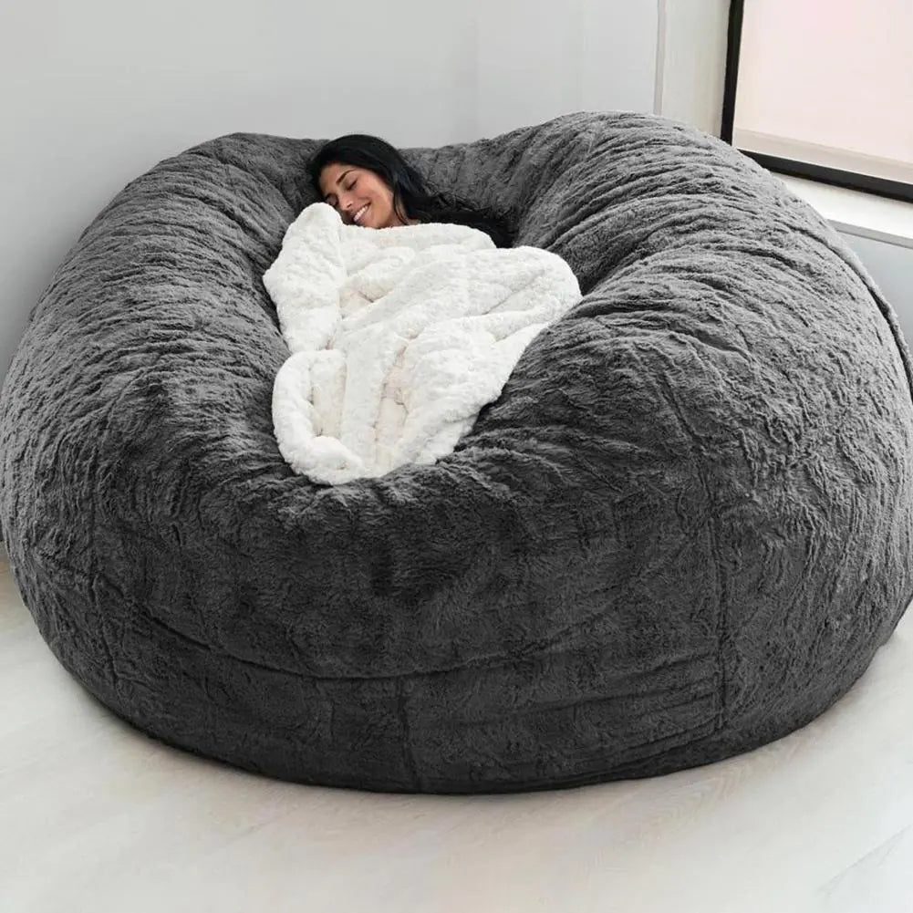 Giant Fluffy Fur Bean Bag - Ultimate Comfort and Style