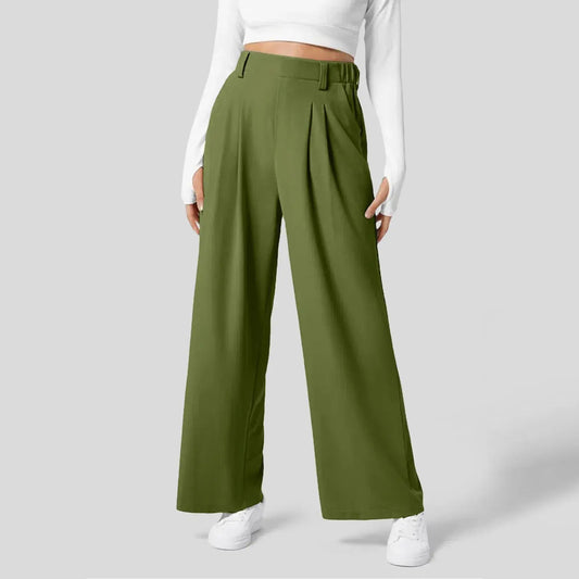 Stylish High-Waisted Wide Leg Pants - Elevate Your Office Look